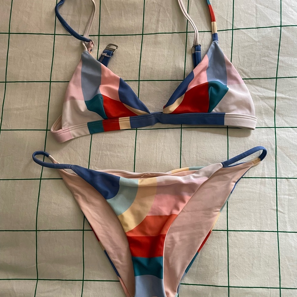 Mara Hoffman Multicolor Striped Bikini